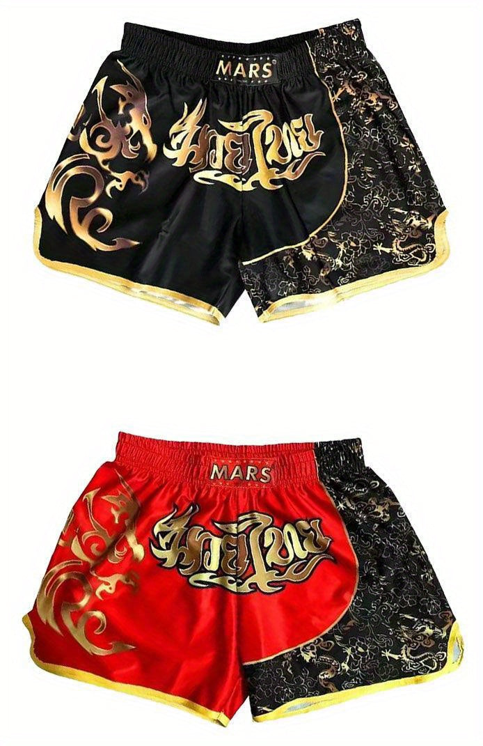 MMA Training Shorts, Dragon Pattern