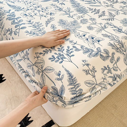 Soft, Floral Fitted Sheet Set