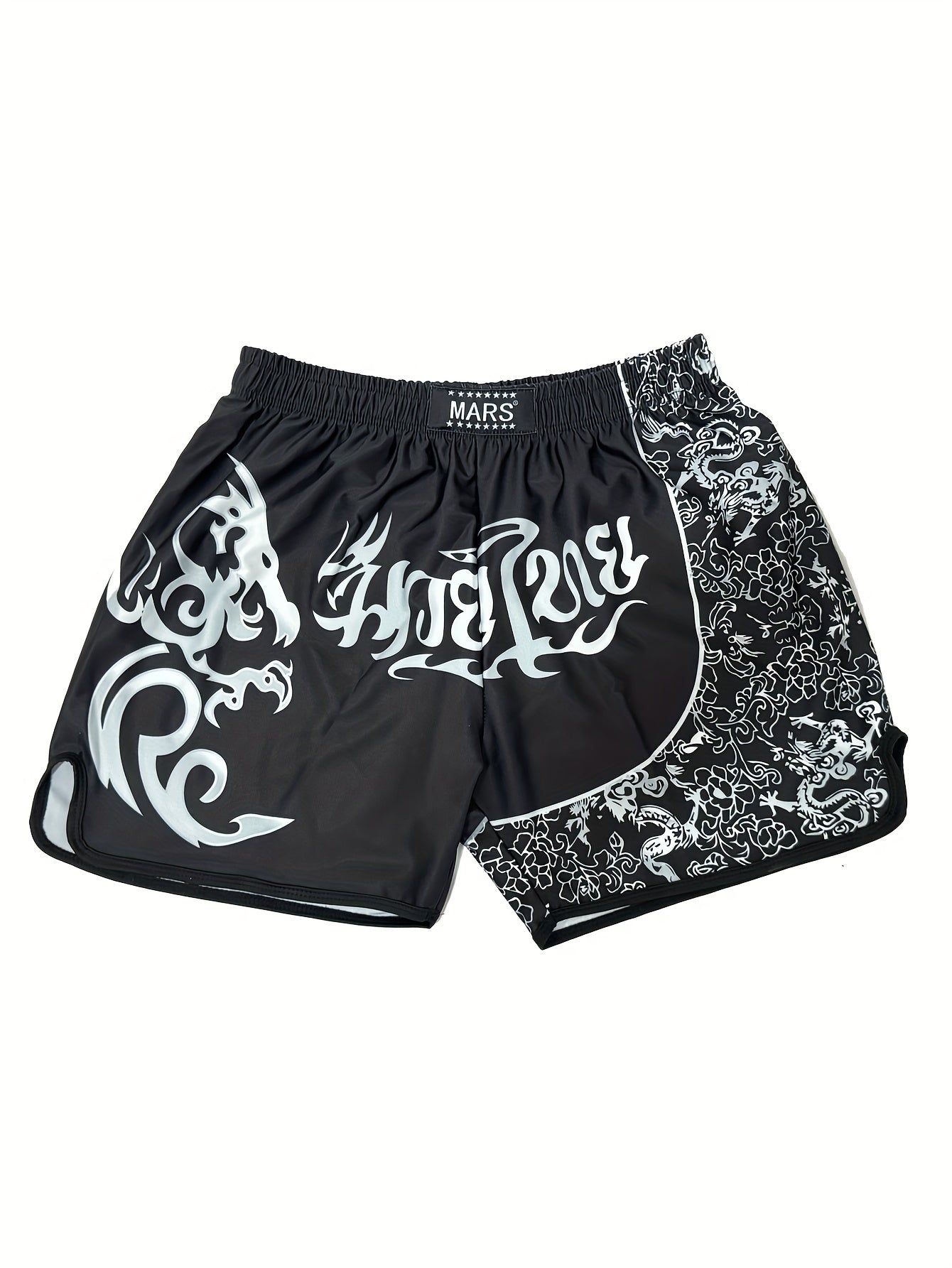 MMA Training Shorts, Dragon Pattern