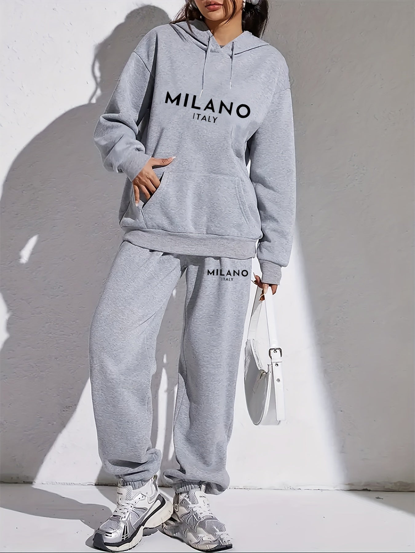 Trendy, Comfortable Hooded Tracksuit Set