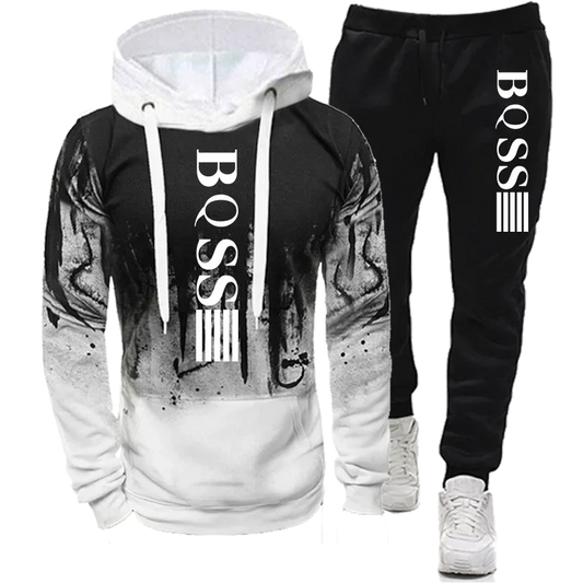 Men's Splash Ink Sweatshirt Tracksuit New Sports