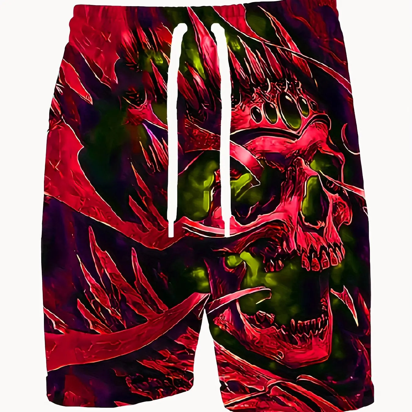 Bold, Comfy Skull 3D Shorts