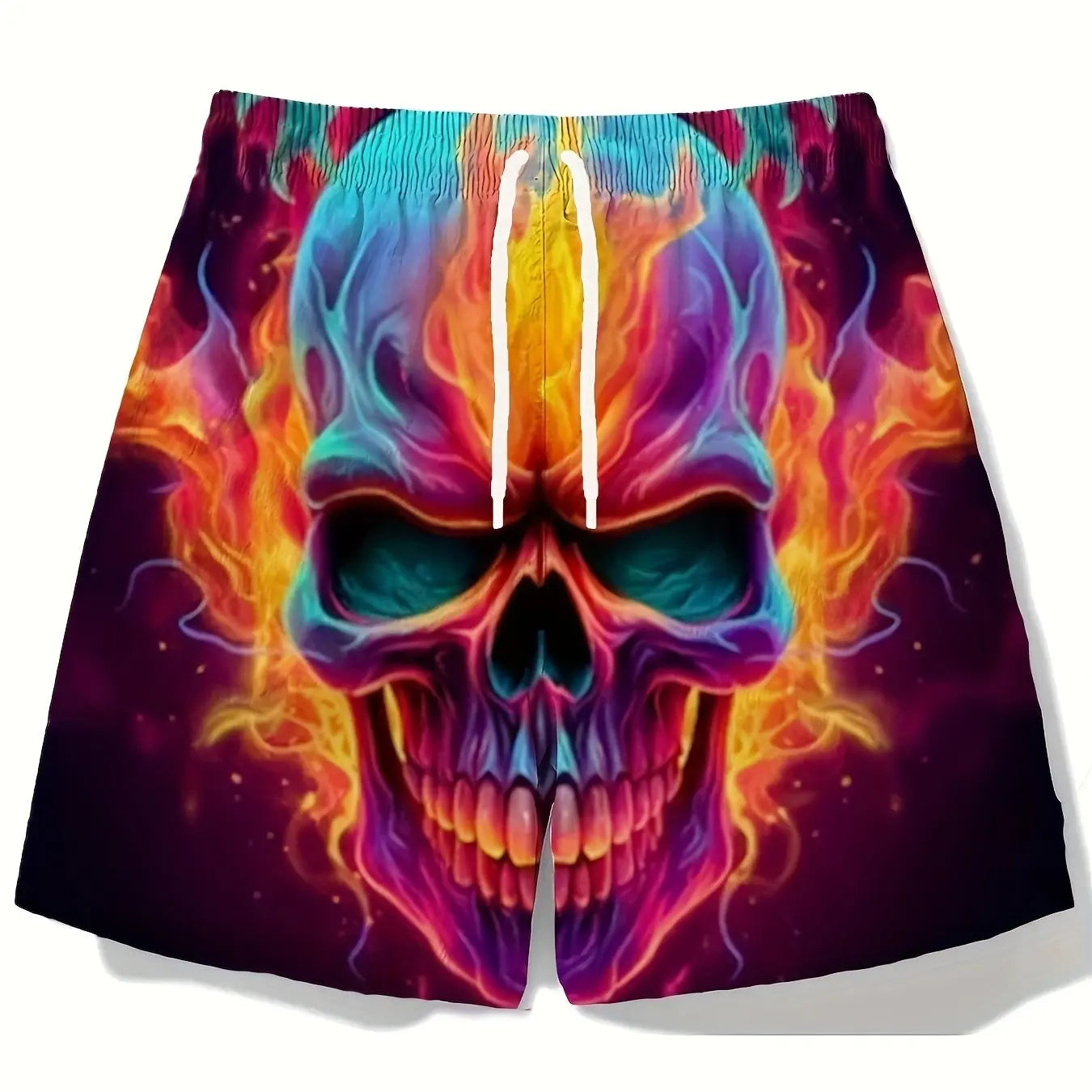 Bold, Comfy Skull 3D Shorts