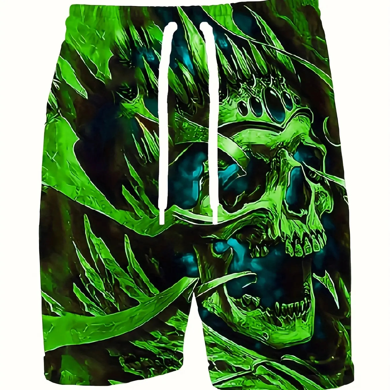 Bold, Comfy Skull 3D Shorts