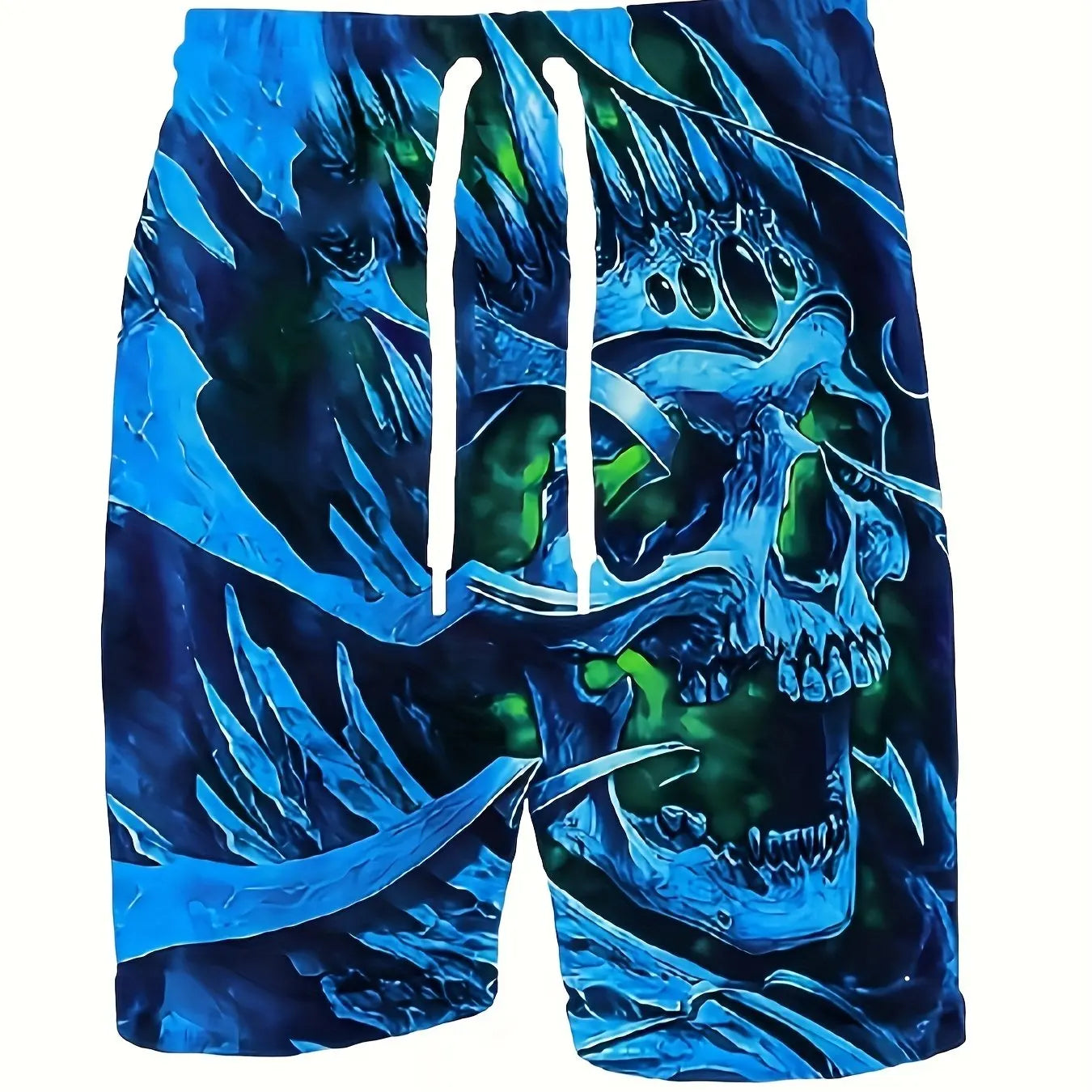 Bold, Comfy Skull 3D Shorts