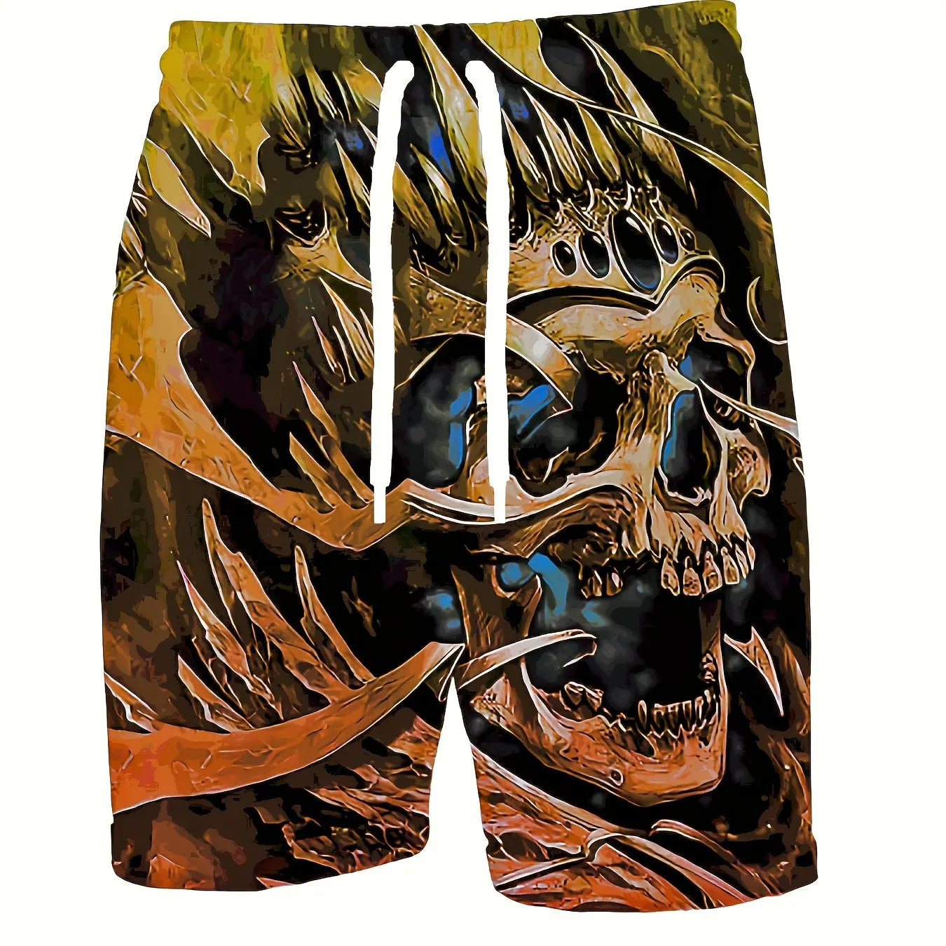 Bold, Comfy Skull 3D Shorts