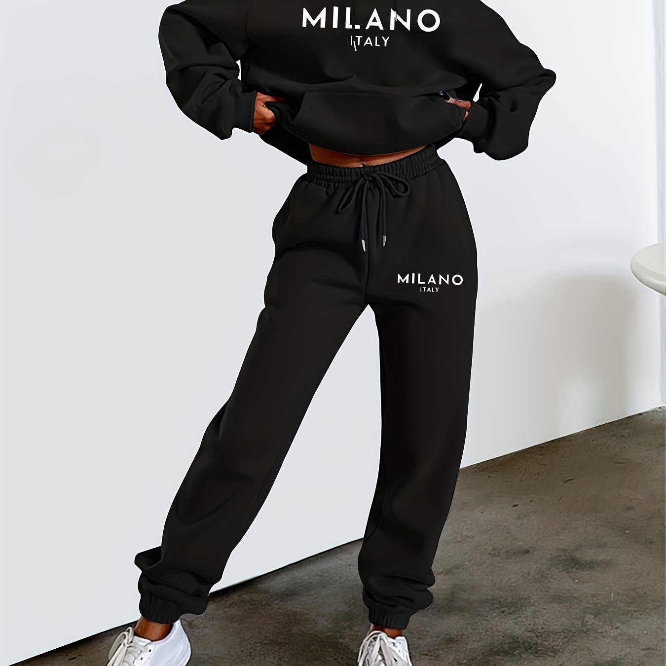 Trendy, Comfortable Hooded Tracksuit Set